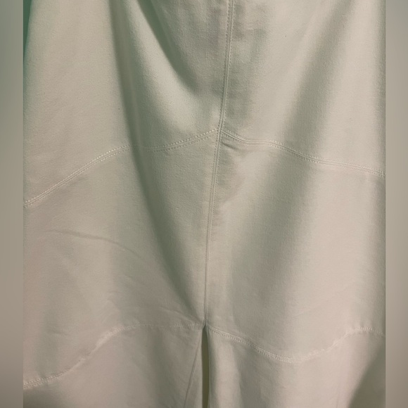 Simon Chang Denim White Midi Skirt - Picture 4 of 8